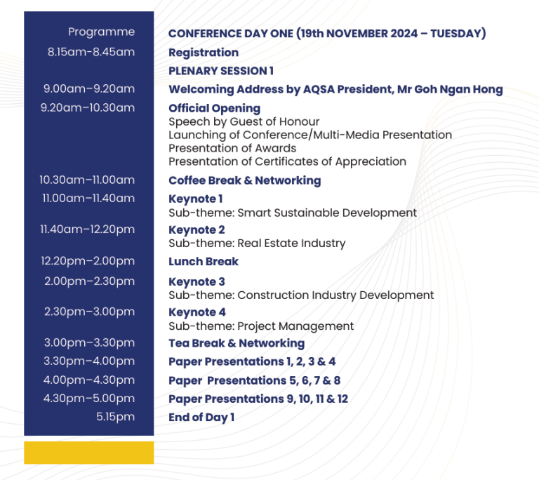 Schedules AQSA Research and Education Conference 2024